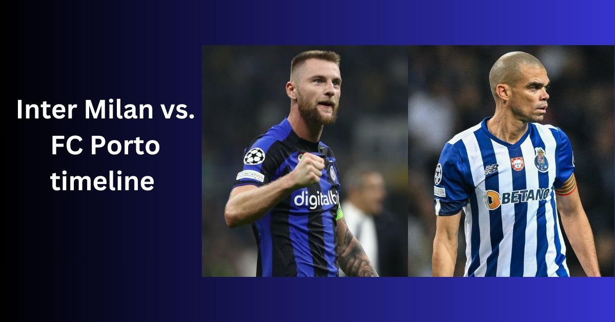 Inter Milan vs. FC Porto timeline