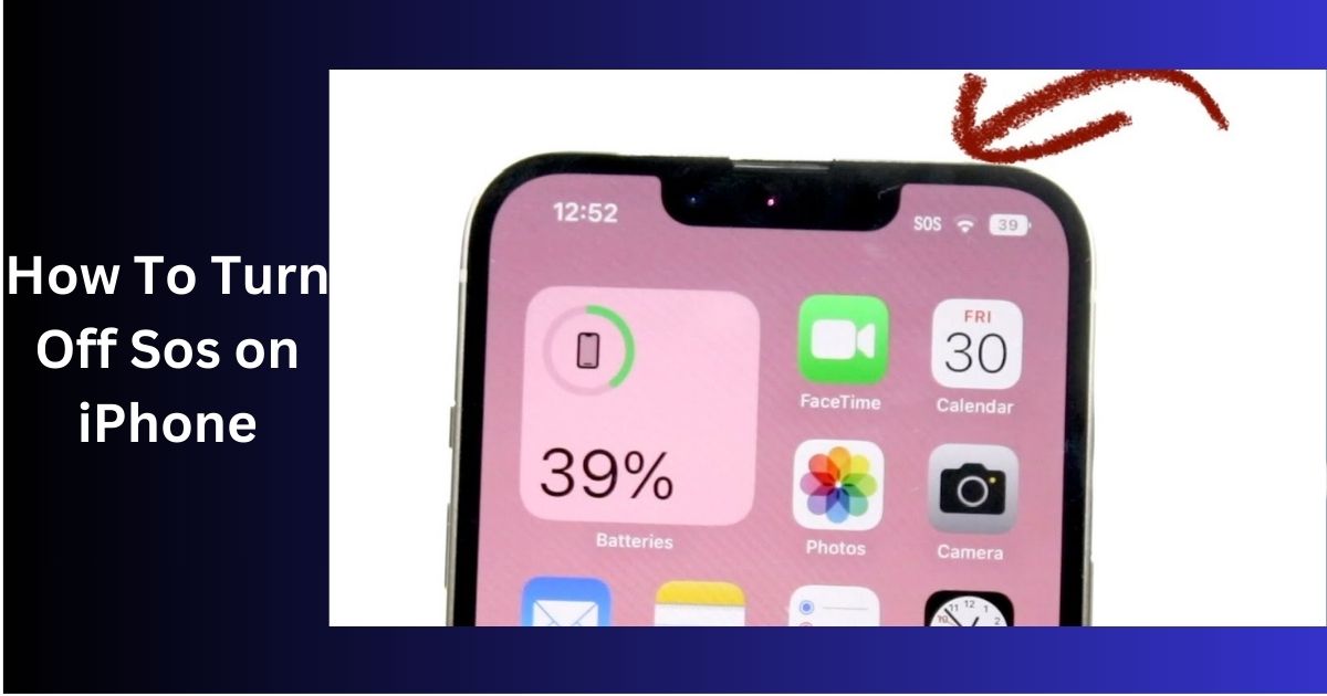How To Turn Off Sos on iPhone