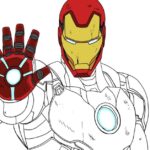 Drawing:87jkshjvdkw= Iron Man