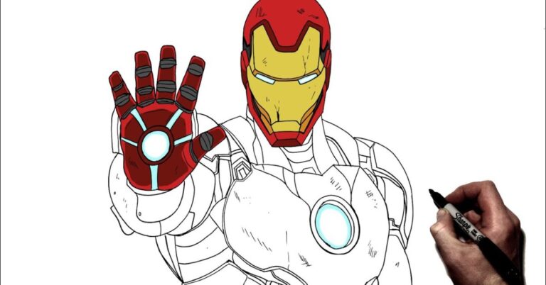 Drawing:87jkshjvdkw= Iron Man