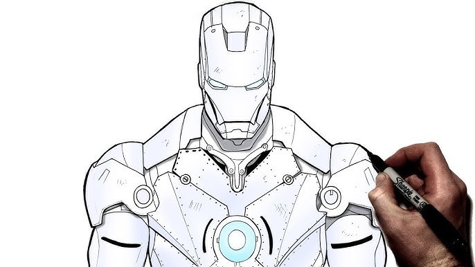 drawing:87jkshjvdkw= iron man