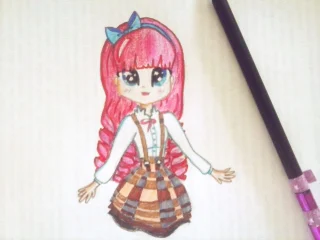 Best way to color cute girl drawings